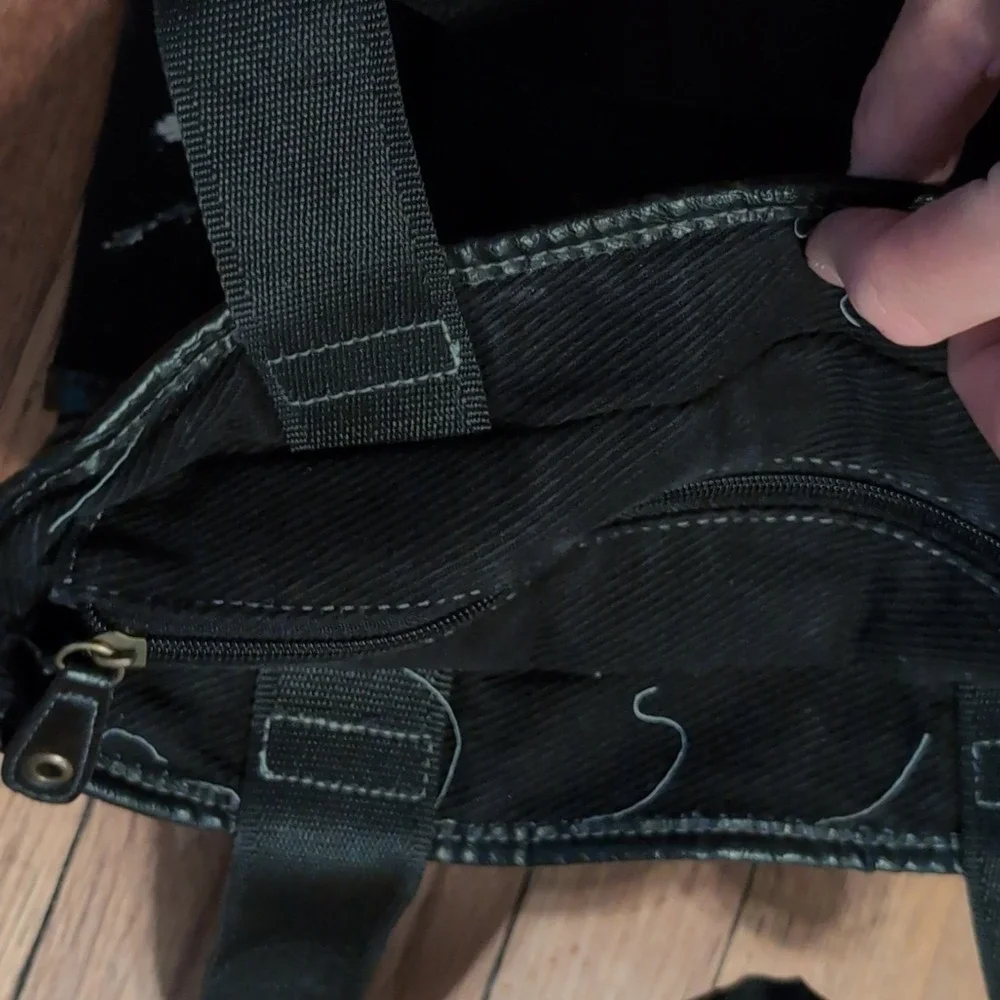 Levi's Denim Tote Bag Black Cotton Women's Handbag